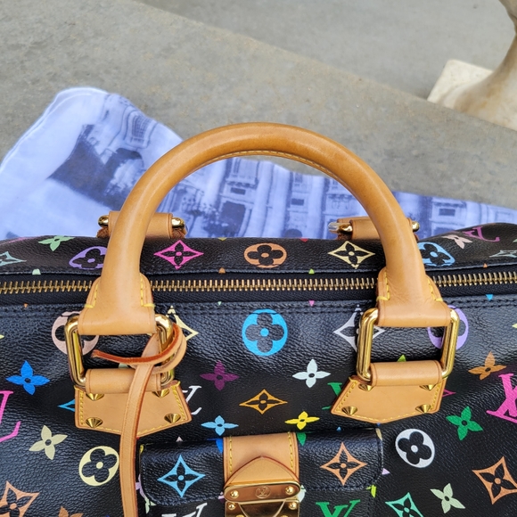 Louis Vuitton Noir Multicolor Speedy 30 - Picture 15 of 17